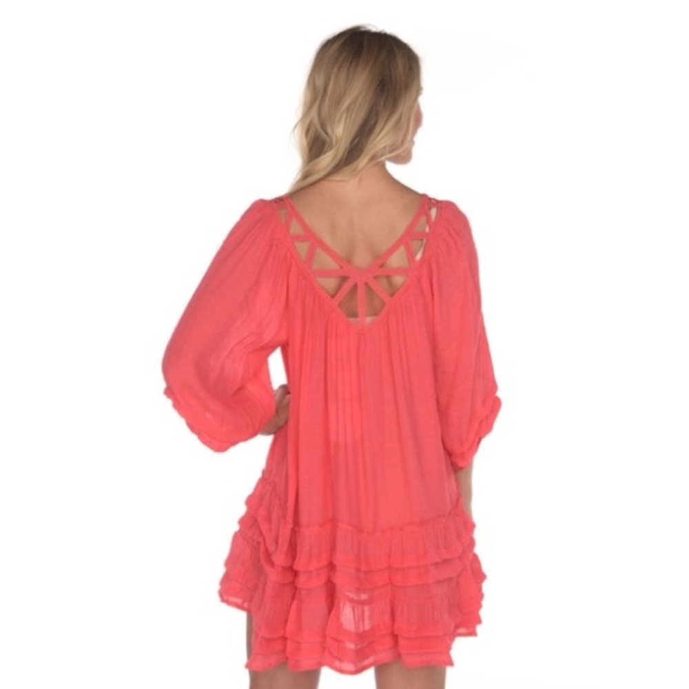 Umgee | Ruffled Boho Tunic Ruffle Dress - Picture 3 of 8
